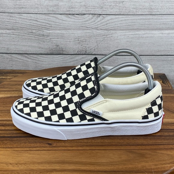 Vans Shoes - Vans Classic Slip On Checkerboard Black Off White Sneaker Women’s Shoe Size 10